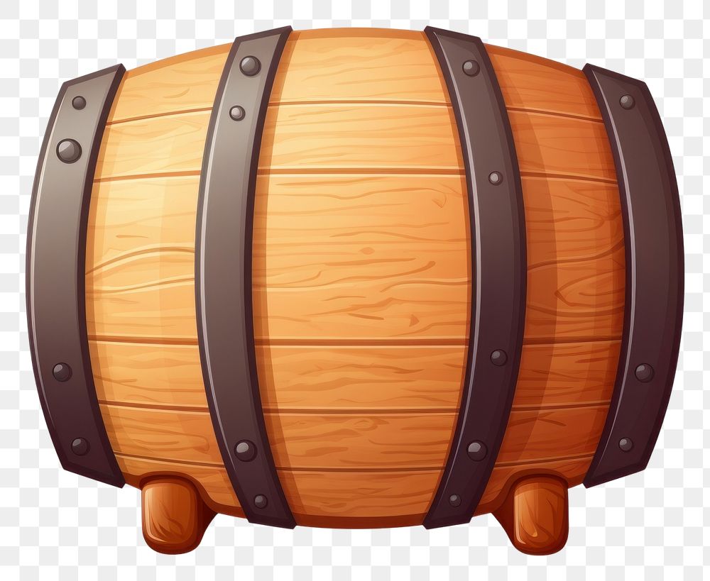 PNG  Beer barrel keg white background architecture. AI generated Image by rawpixel.