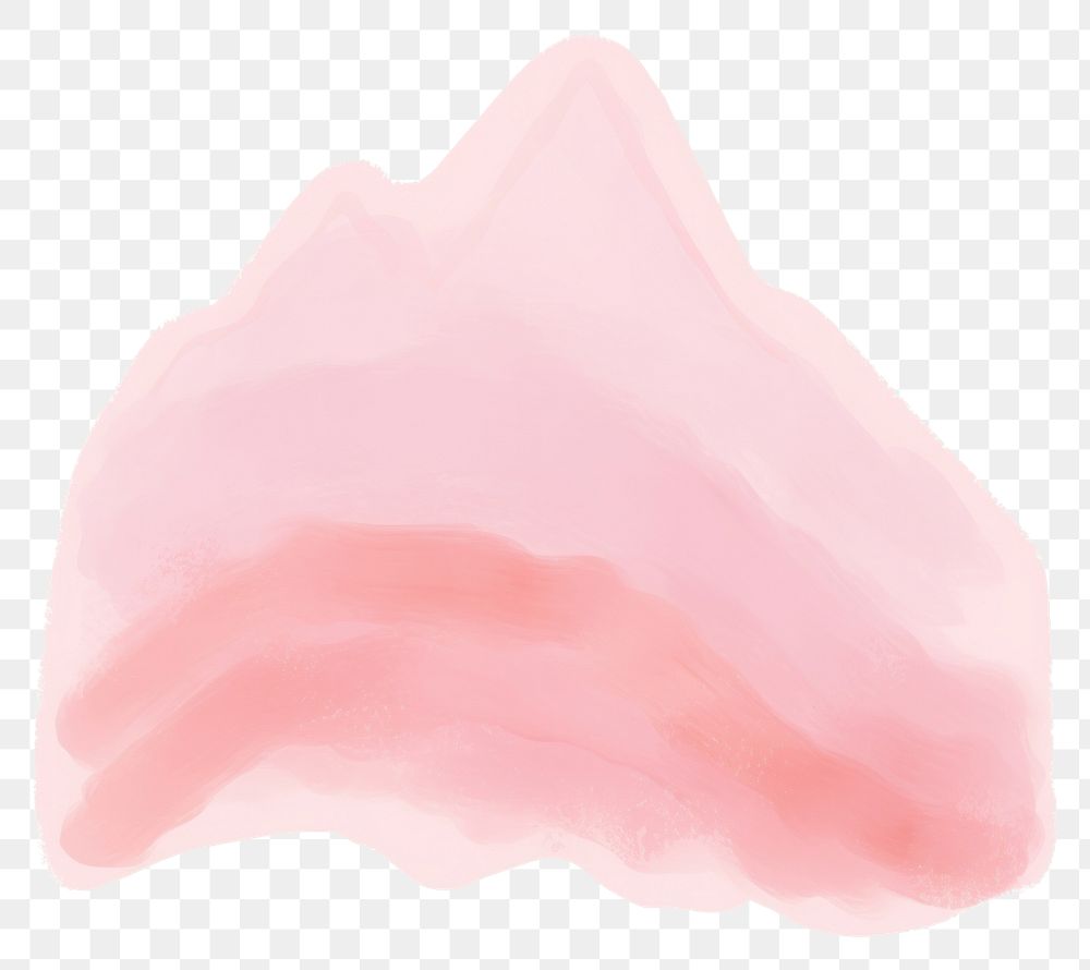 PNG  Pink mountain petal white background accessories. AI generated Image by rawpixel.