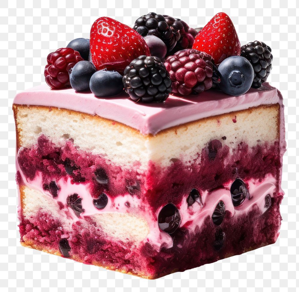 PNG Berry cake berry raspberry blueberry. AI generated Image by rawpixel.