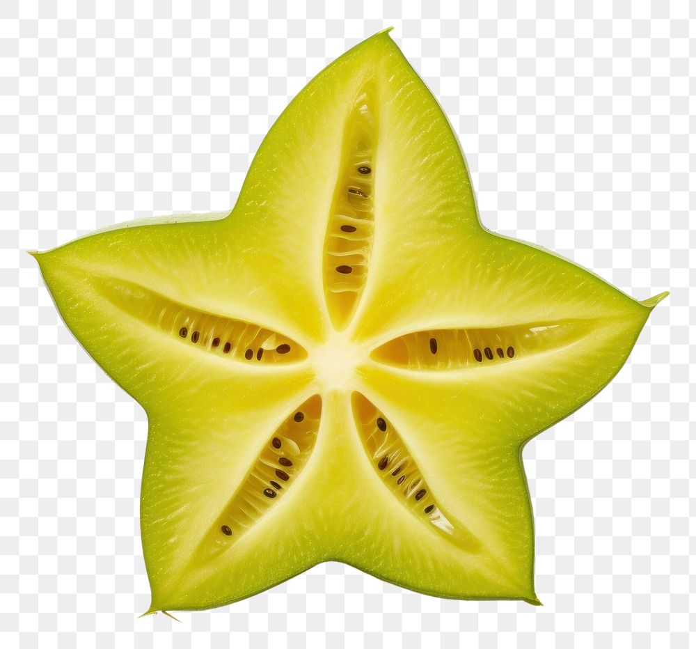 PNG Starfruit plant food white background. AI generated Image by rawpixel.