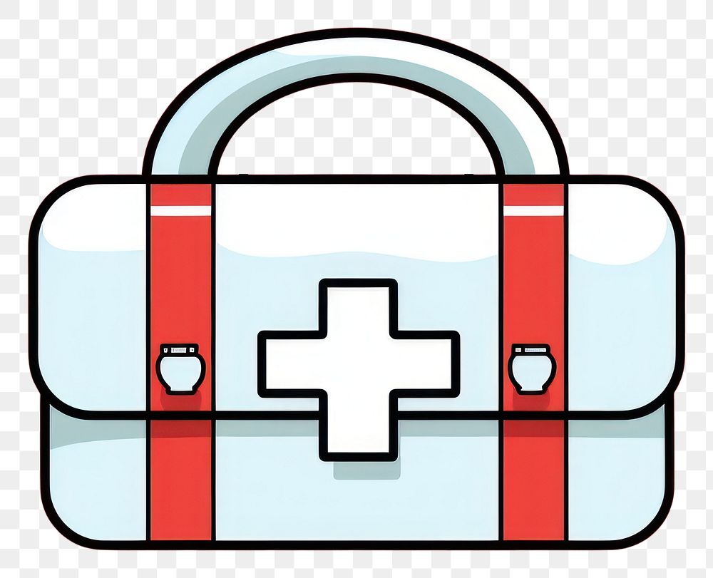 PNG  First aid kit logo bag accessories. AI generated Image by rawpixel.