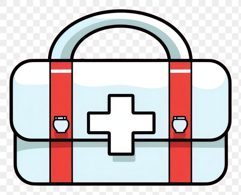 PNG First aid kit logo bag accessories. 