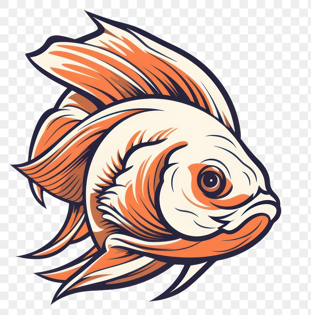 PNG  Goldfish animal aquarium swimming. AI generated Image by rawpixel.