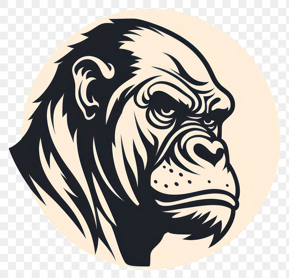 PNG  Gorilla mammal animal nature. AI generated Image by rawpixel.