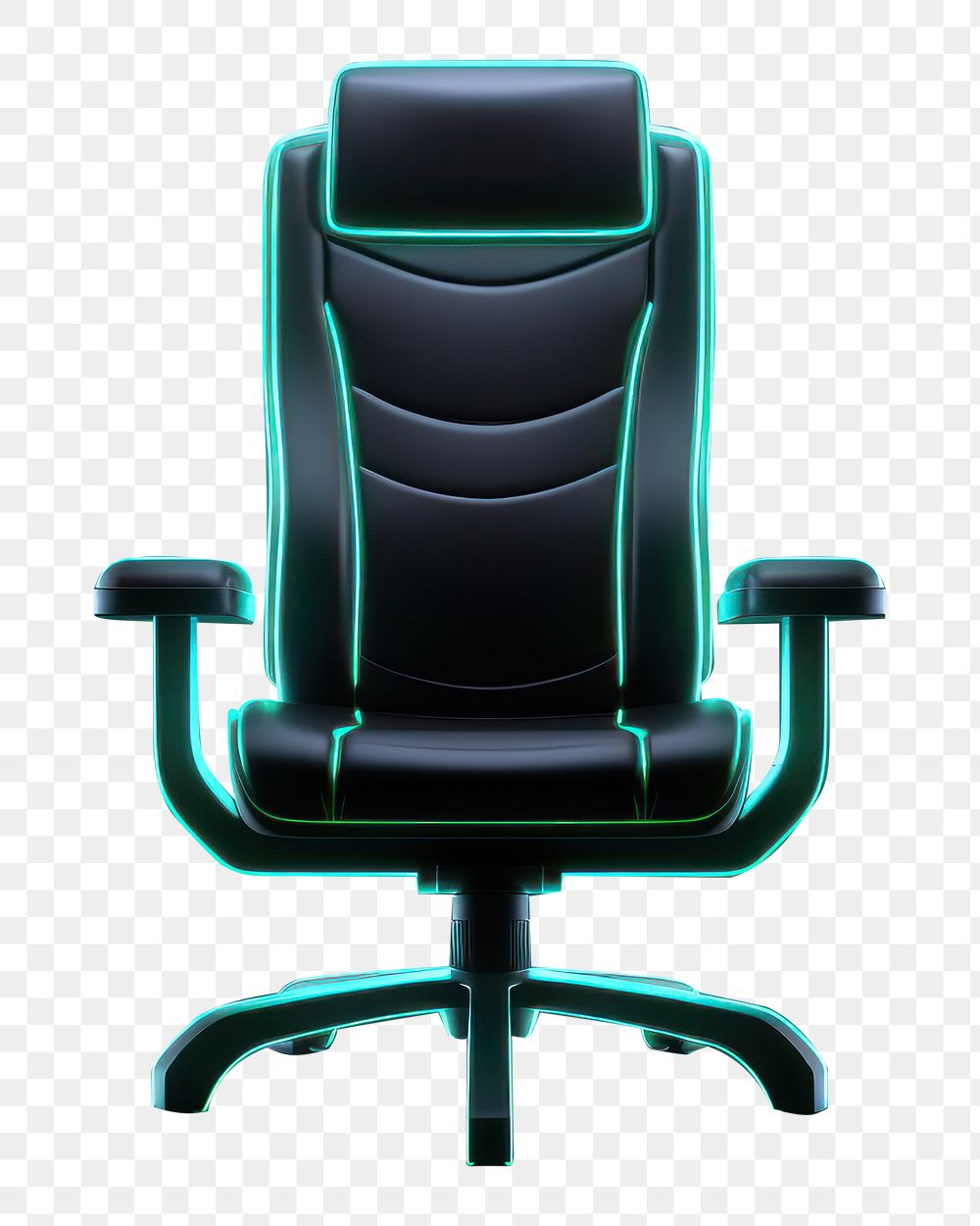 PNG Gaming chair icon furniture light neon. AI generated Image by rawpixel.