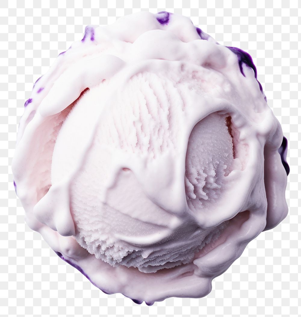 PNG Yogurt blueberry cream dessert icing. 