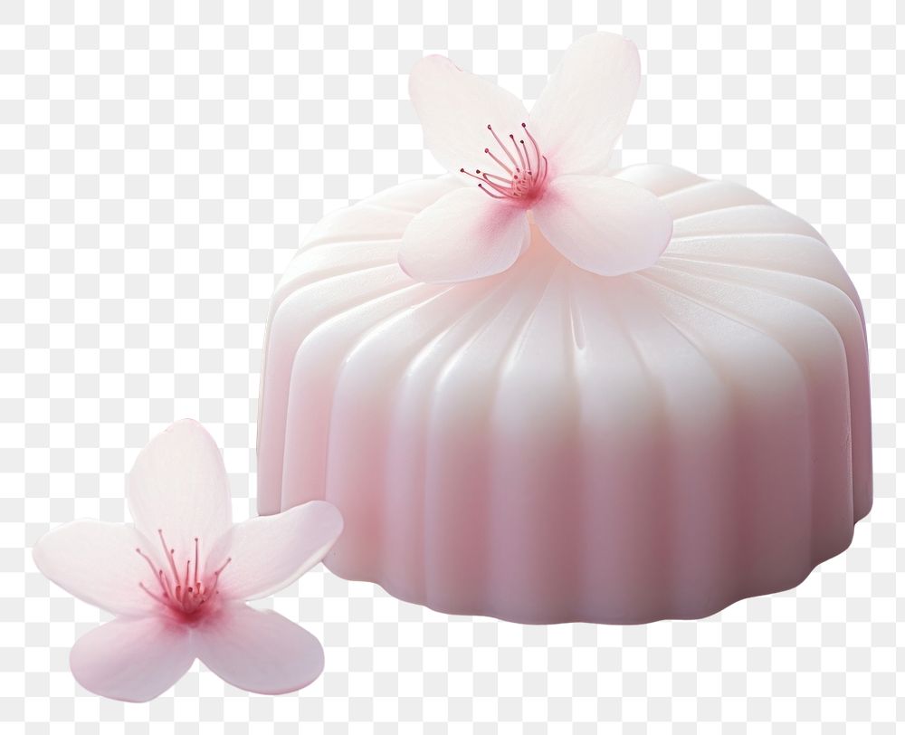 PNG Wagashi dessert flower icing. AI generated Image by rawpixel.
