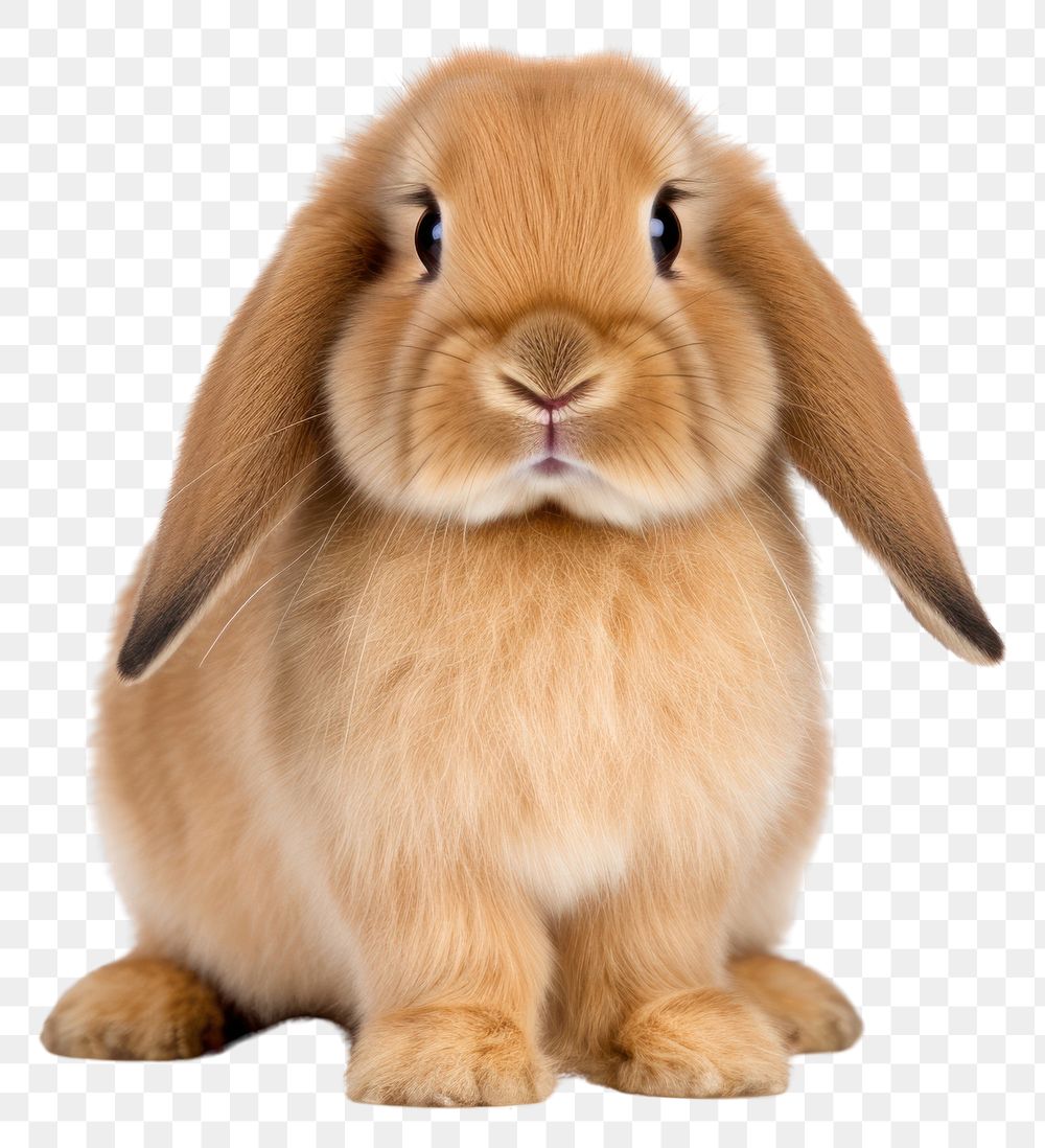 PNG Holland lop rabbit sitting mammal animal rodent. AI generated Image by rawpixel.