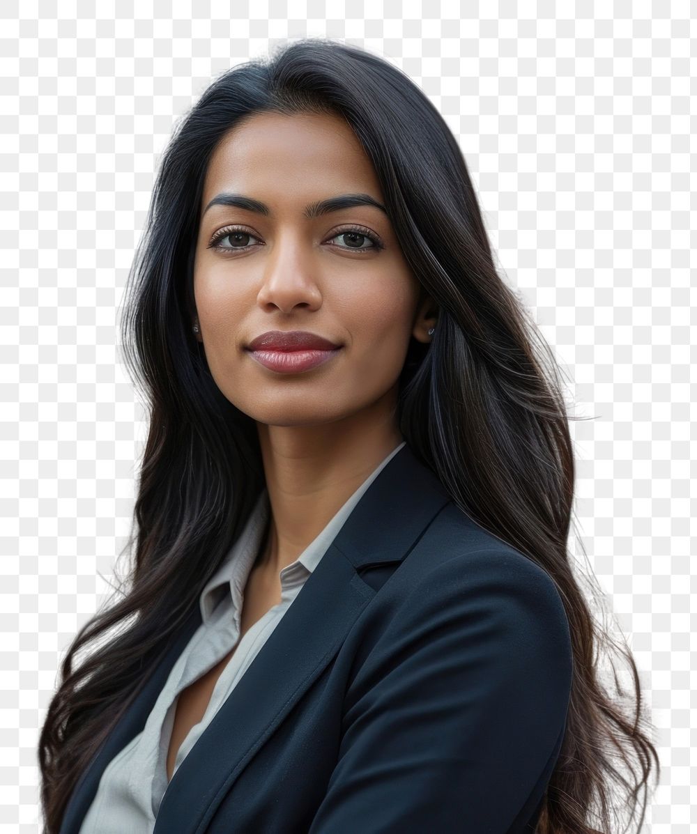 PNG Indian american businesswoman adult smile city.