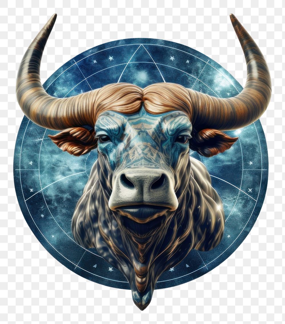 PNG  Taurus Earth sign livestock wildlife buffalo. 