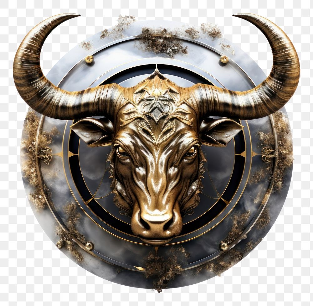 PNG  Taurus Earth sign livestock animal cattle. AI generated Image by rawpixel.
