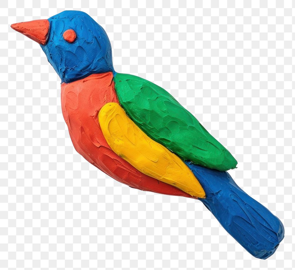 PNG  Plasticine of bird animal beak art.