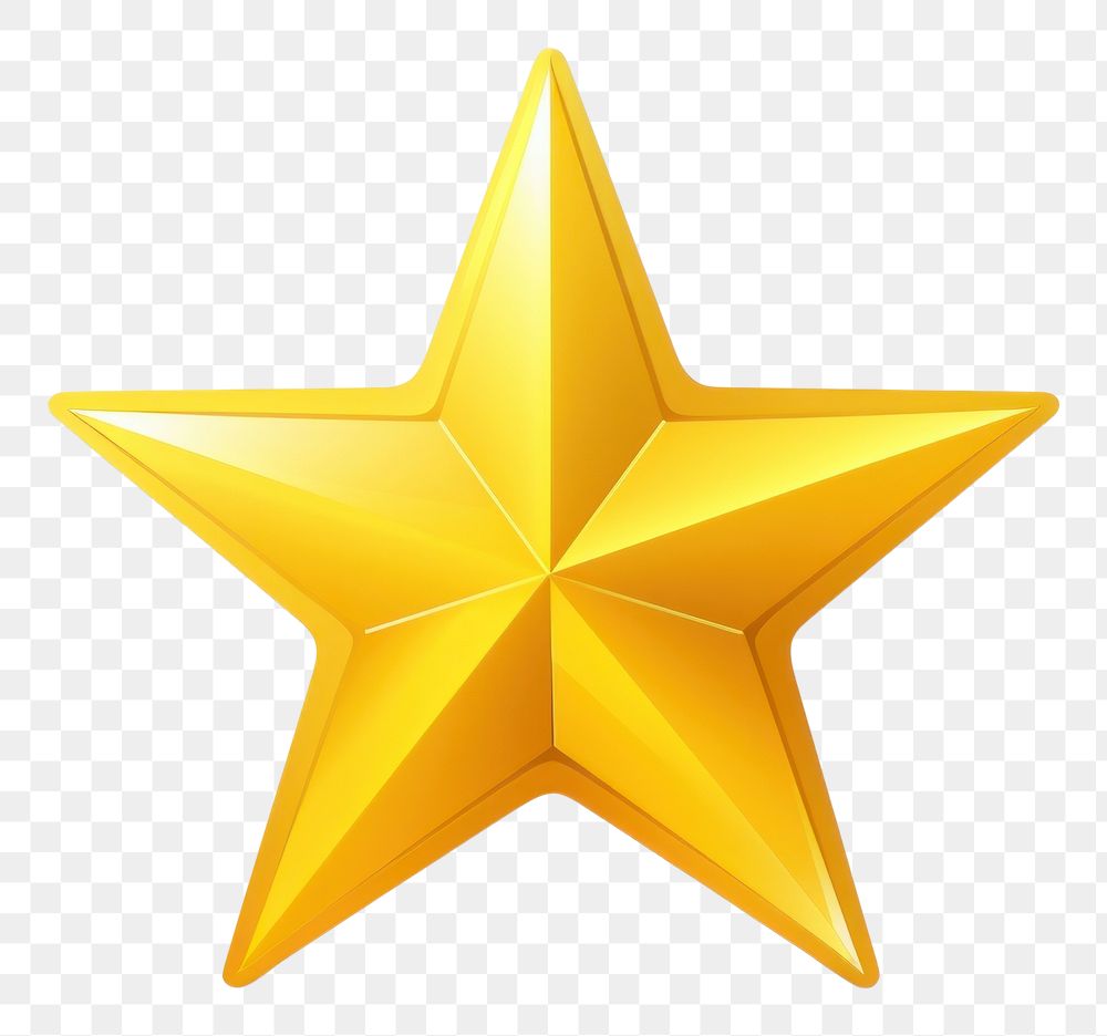PNG Yellow star symbol white background simplicity.