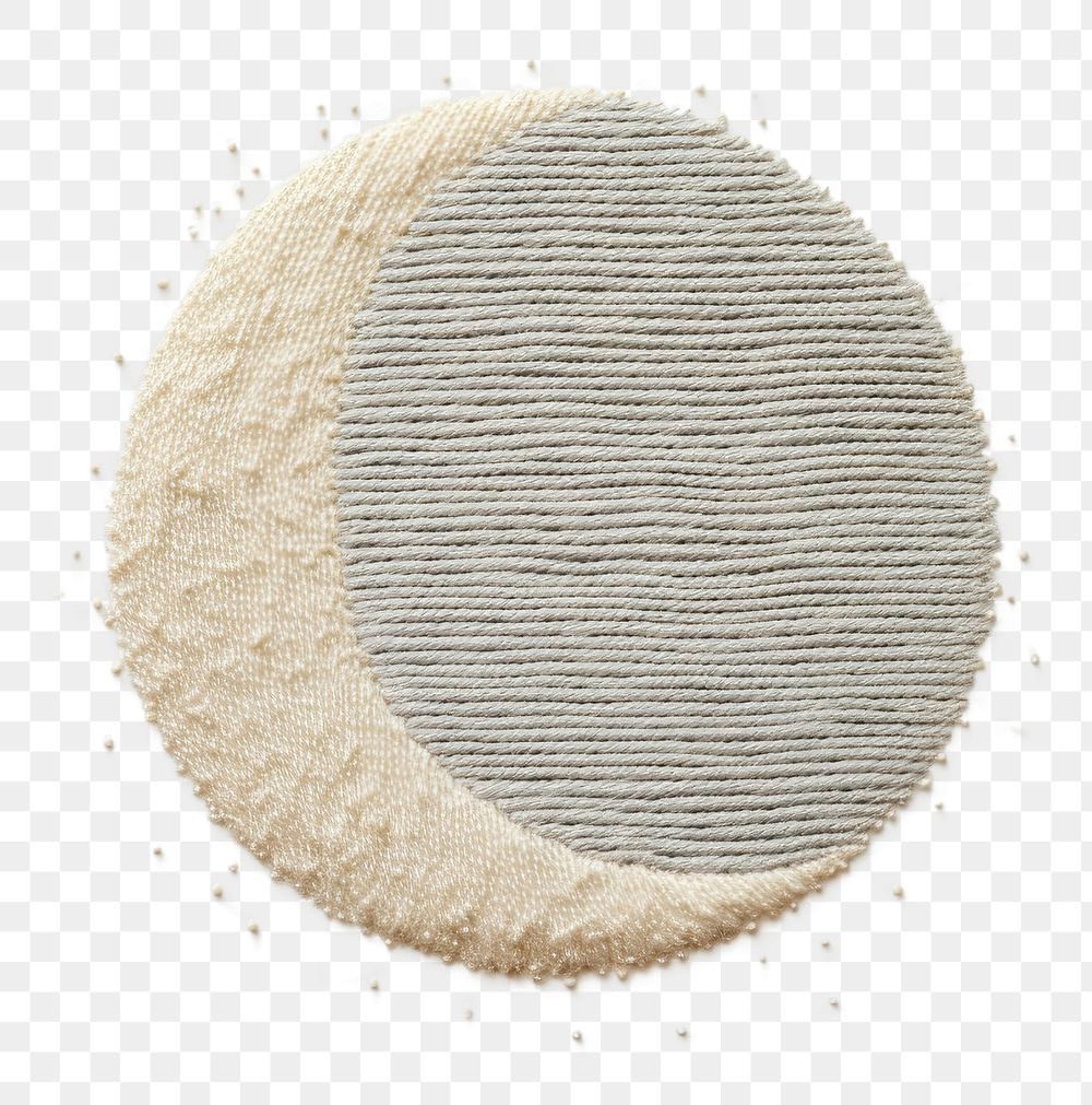 PNG Embroidery of moon powder science pattern.
