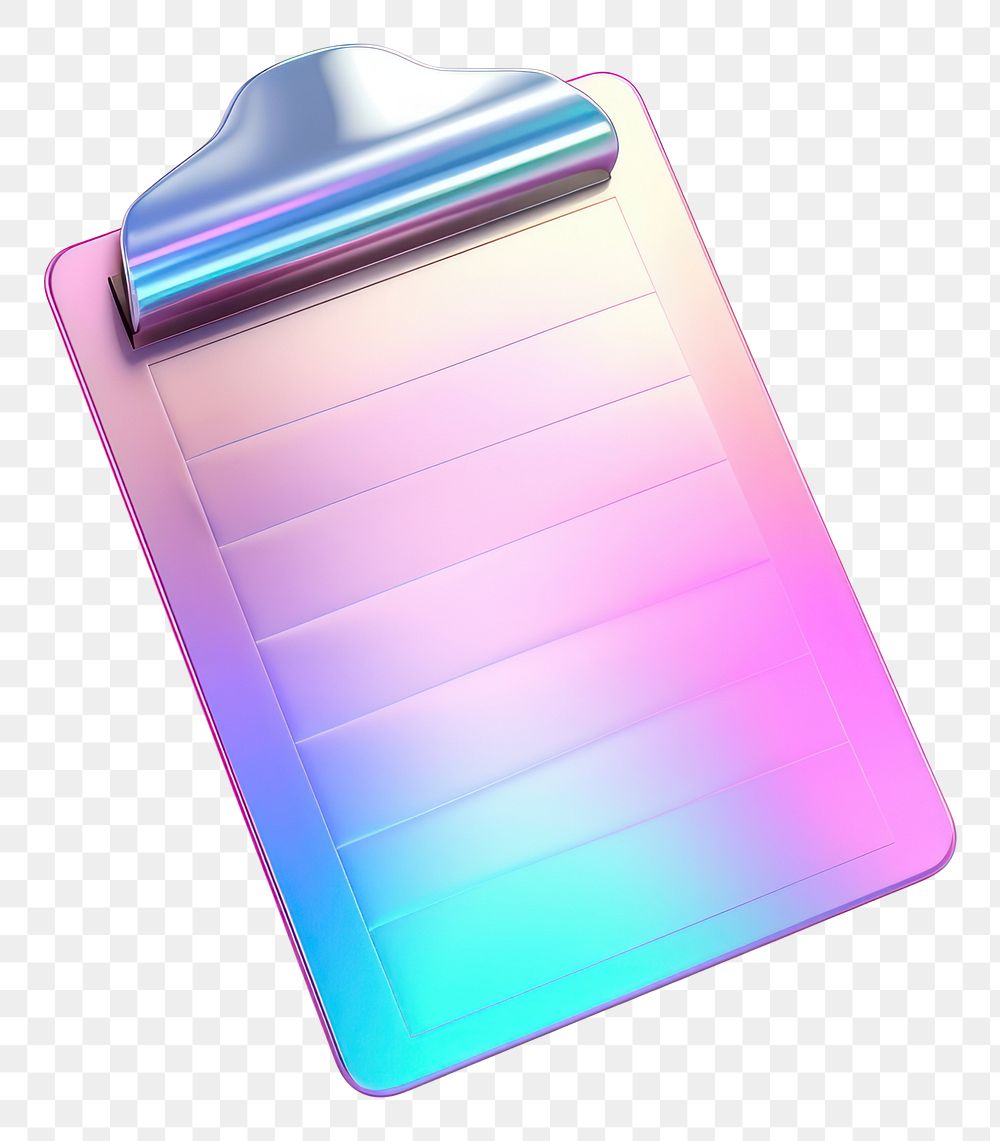 PNG  Checklist icon iridescent white background accessories accessory.