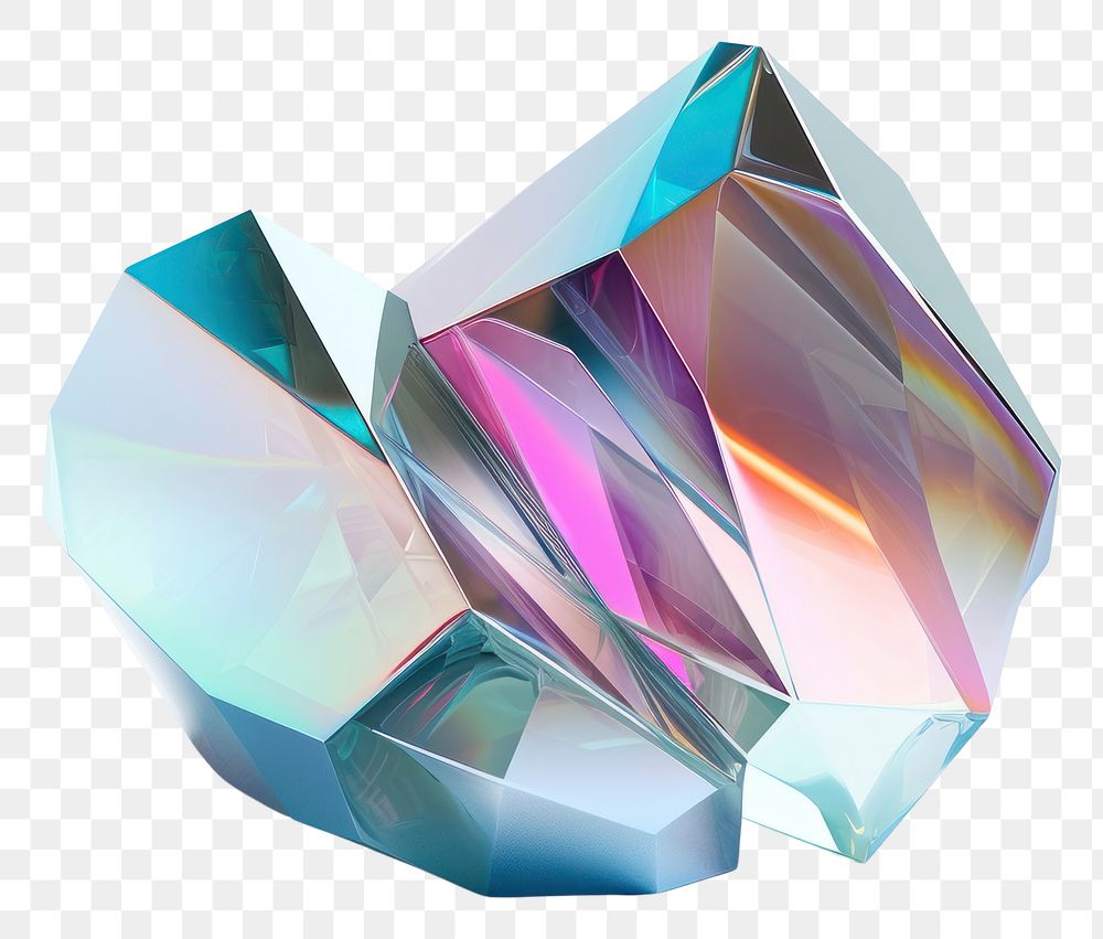 PNG  Geometric shape iridescent gemstone jewelry diamond.