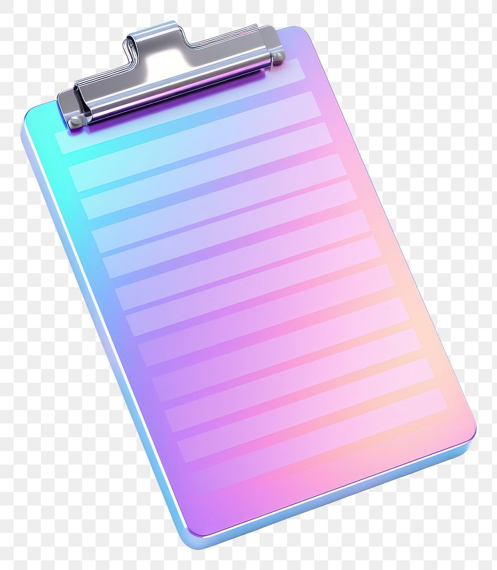 PNG  Metal checklist icon iridescent white background electronics rectangle.