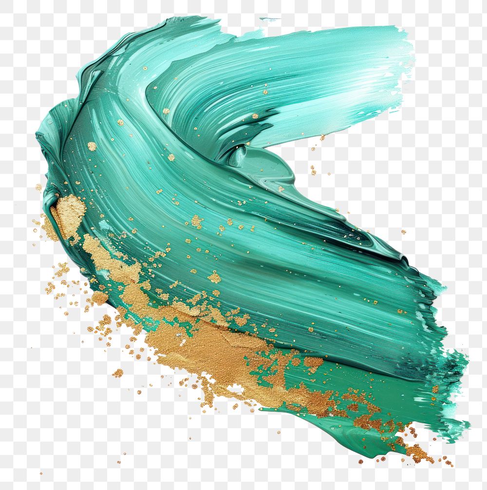 PNG Teal mix mini green abstract shape backgrounds turquoise paint.