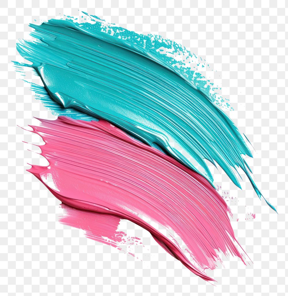 PNG Teal mix pink abstract shape backgrounds paint brush.