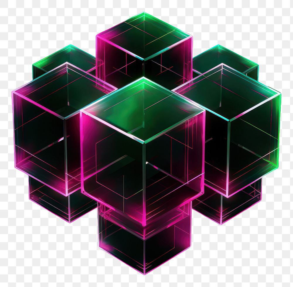 PNG  Techno geometric shape light technology abstract.