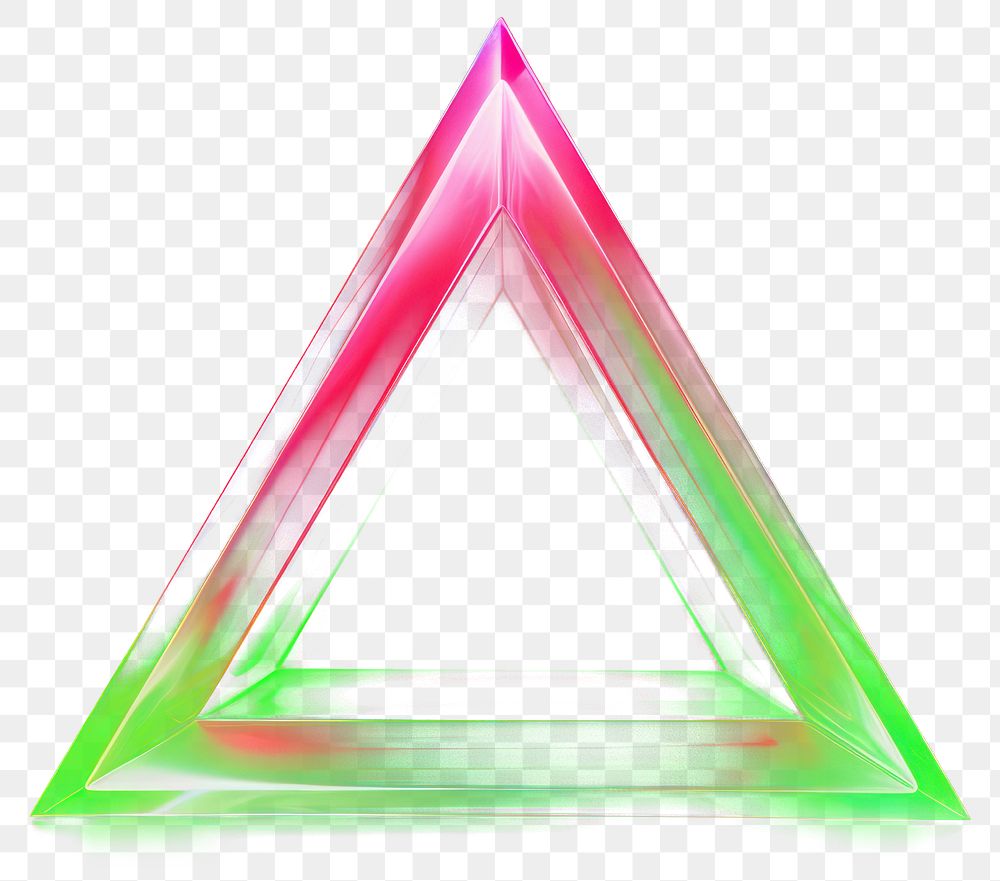 PNG  Triangle abstract light green.