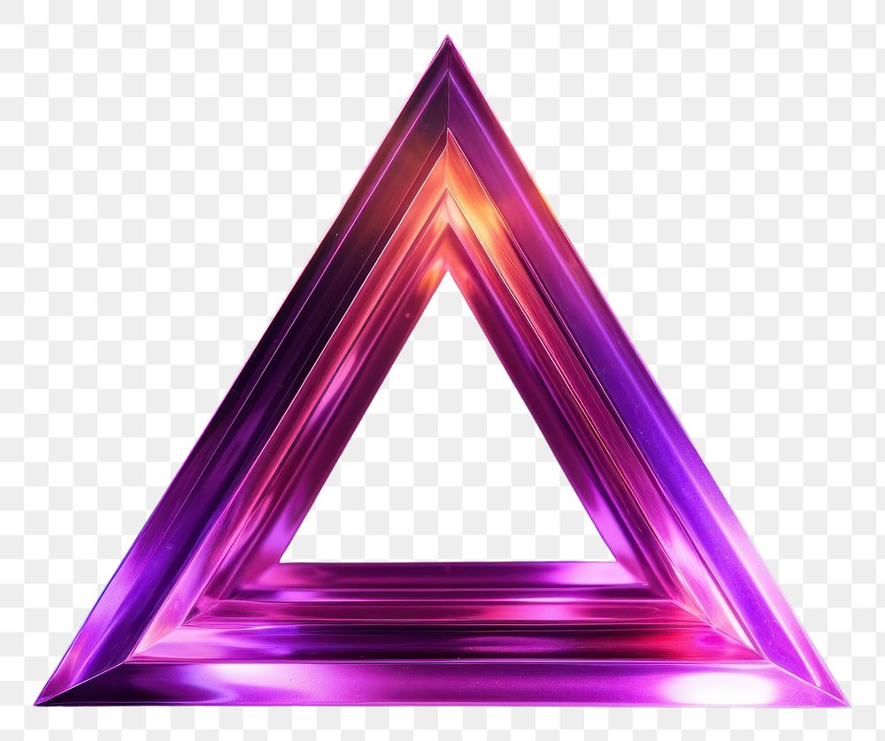 PNG  Triangle purple abstract light.