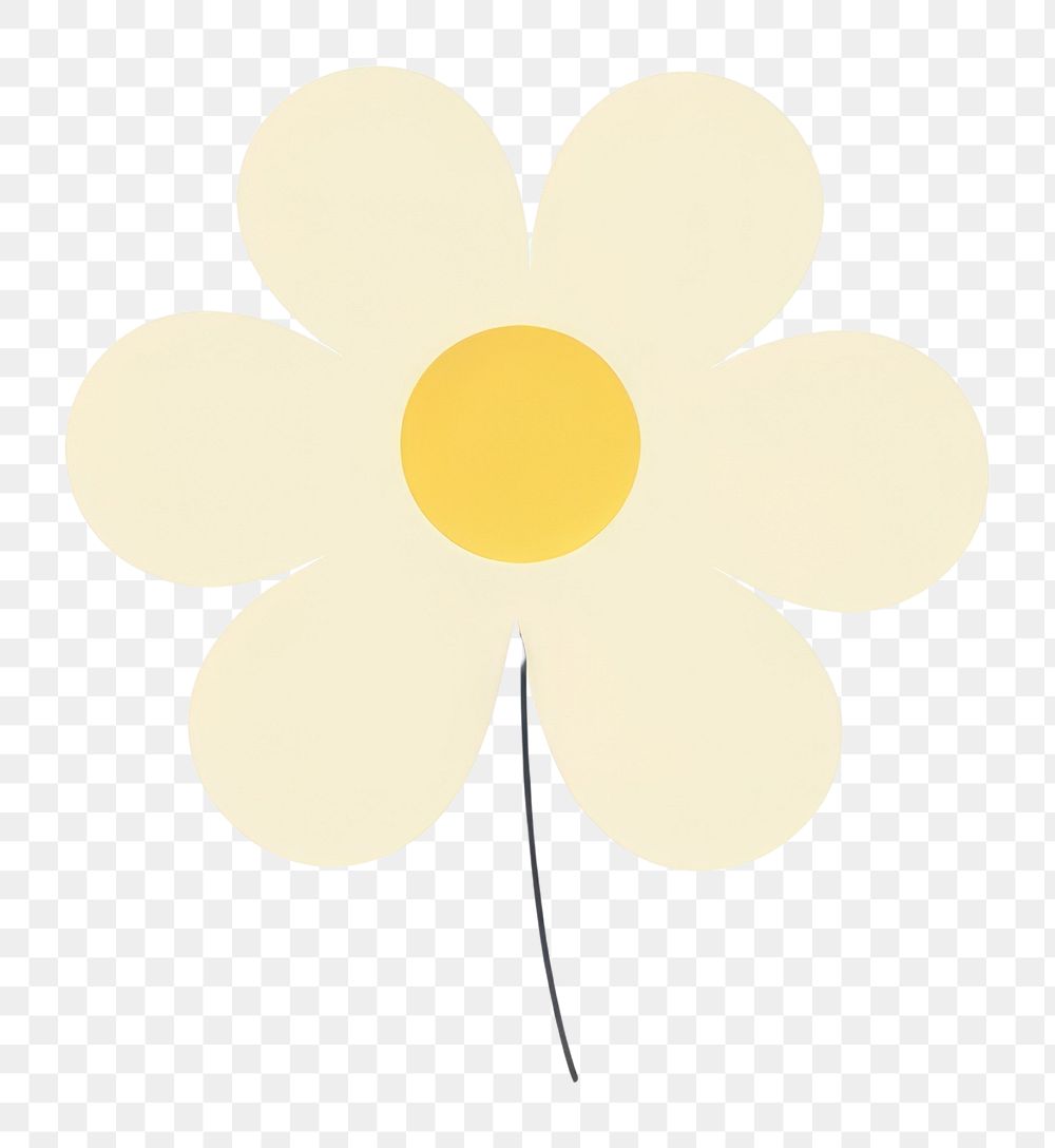 PNG  Daisy cartoon flower petal. AI generated Image by rawpixel.