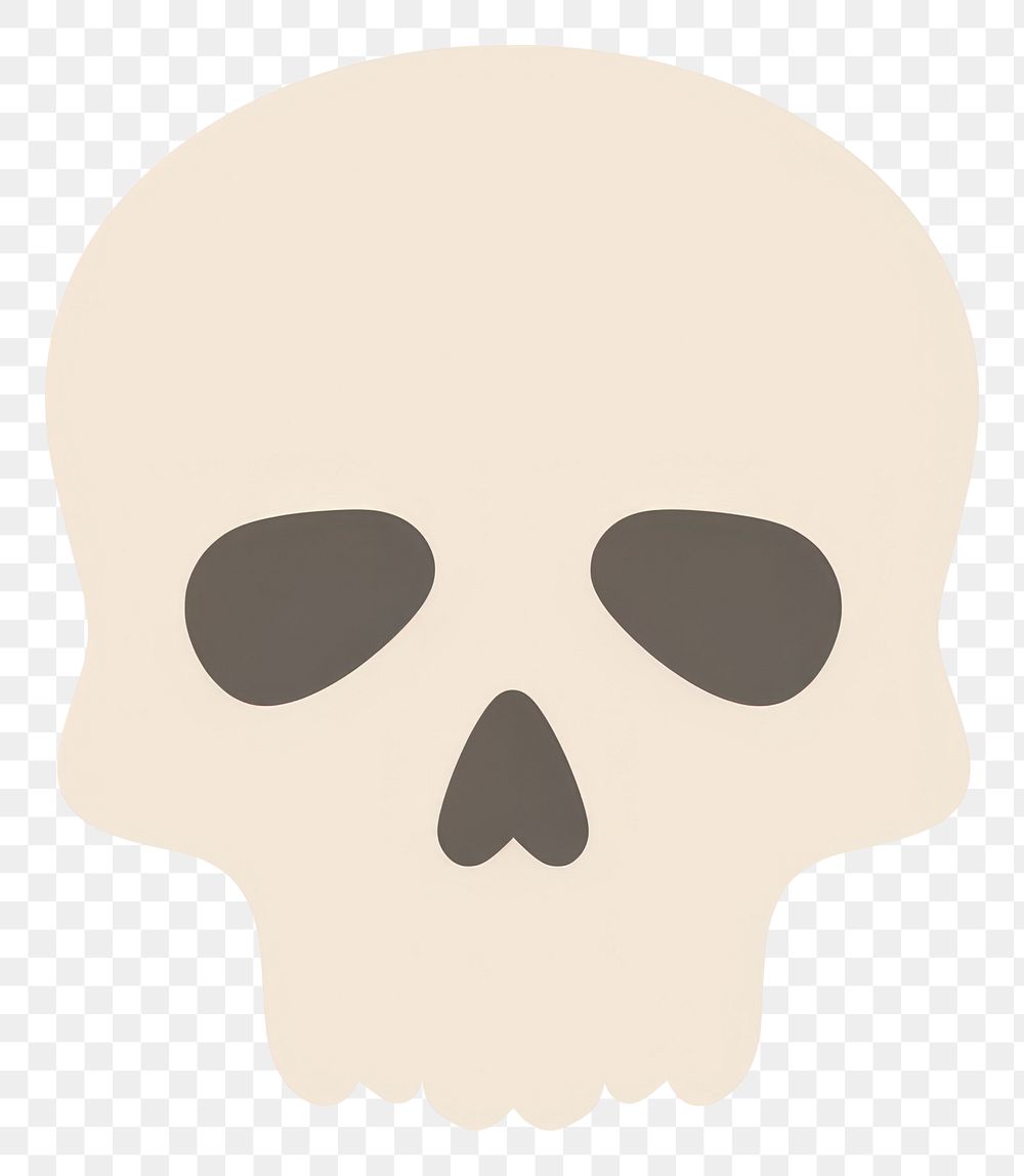 PNG  Skull white background portrait spooky. AI generated Image by rawpixel.
