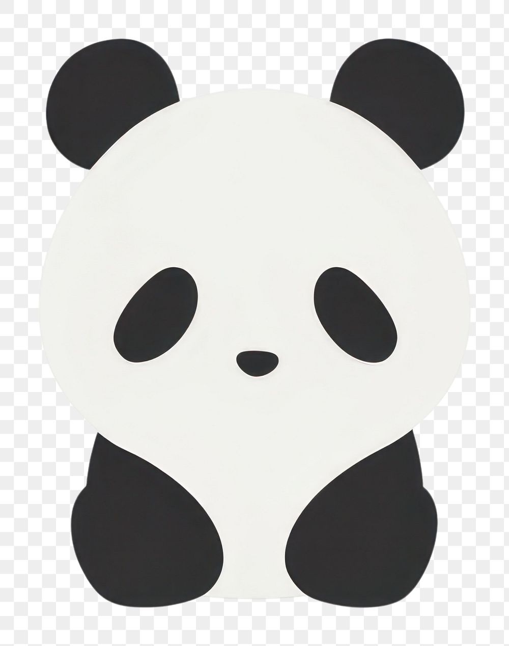 PNG  Panda cartoon mammal bear. AI generated Image by rawpixel.