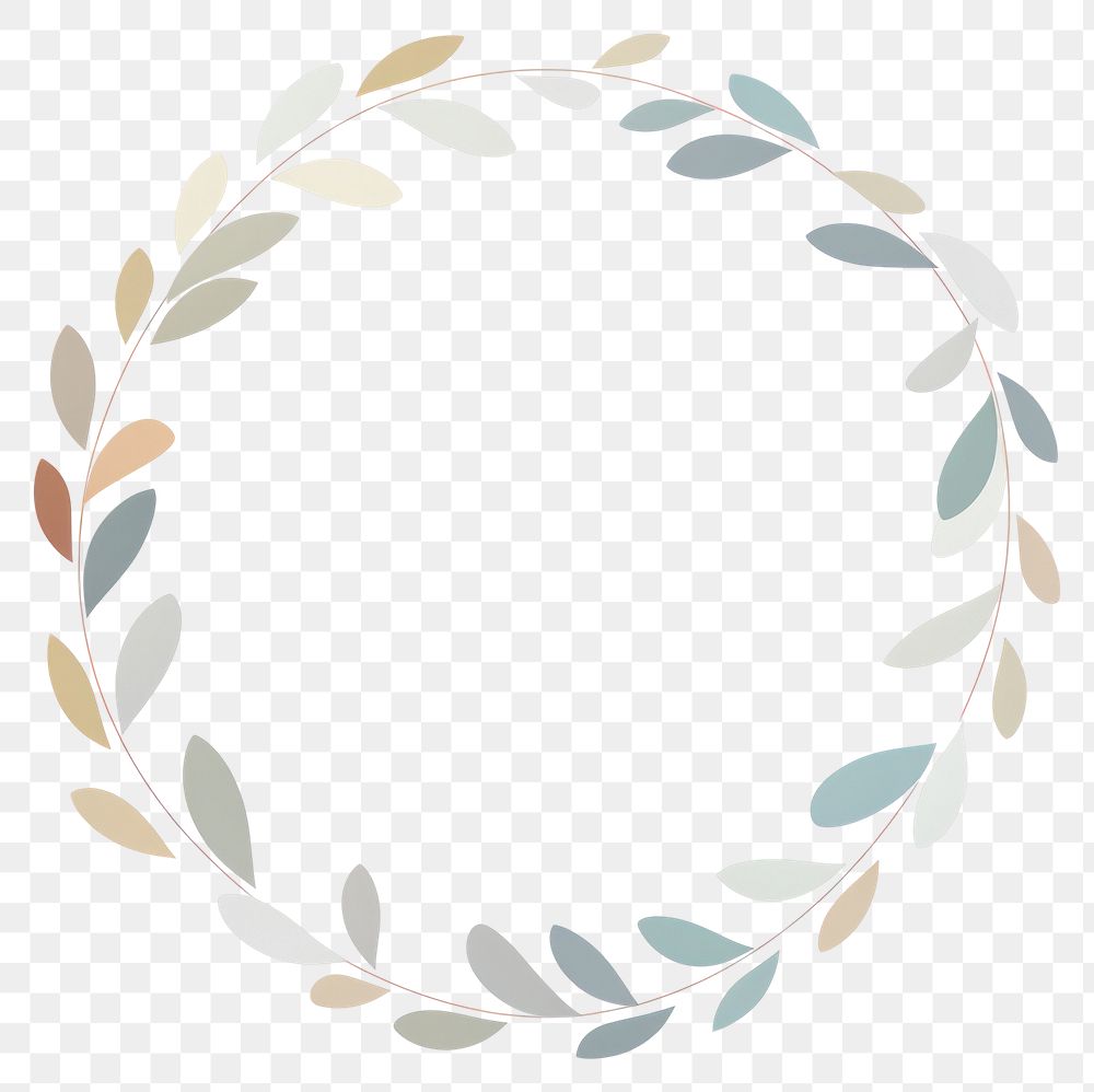 PNG  Wreath pattern shape art. AI generated Image by rawpixel.