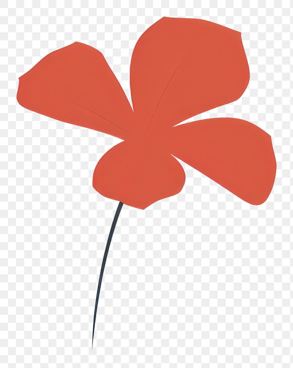 PNG  Tropical flower cartoon petal plant. AI generated Image by rawpixel.