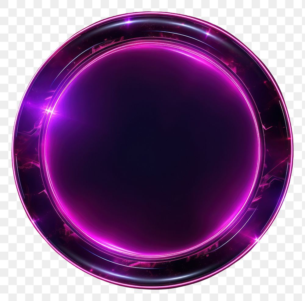 PNG  Abstract frame purple light neon.
