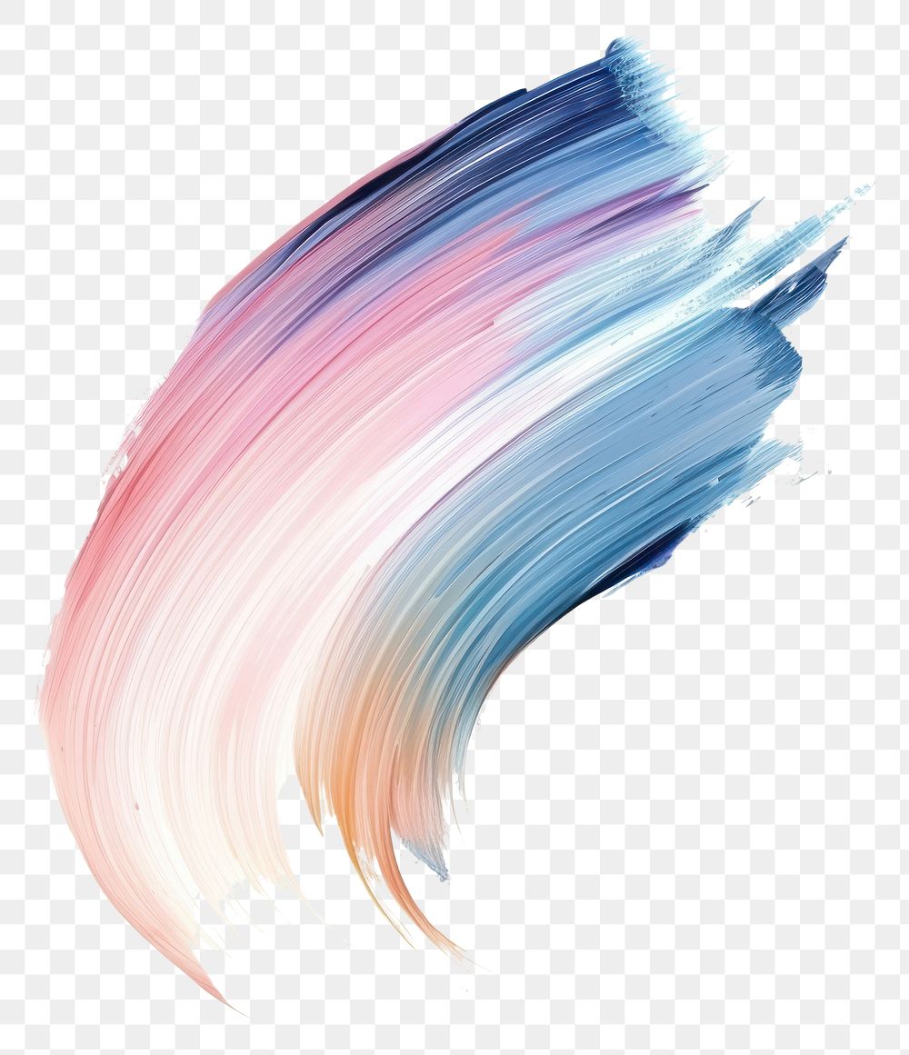 PNG Abstract pastel paint brush white background.