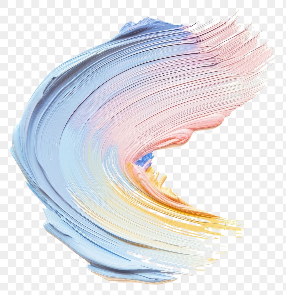 PNG Abstract pastel paint art white background.