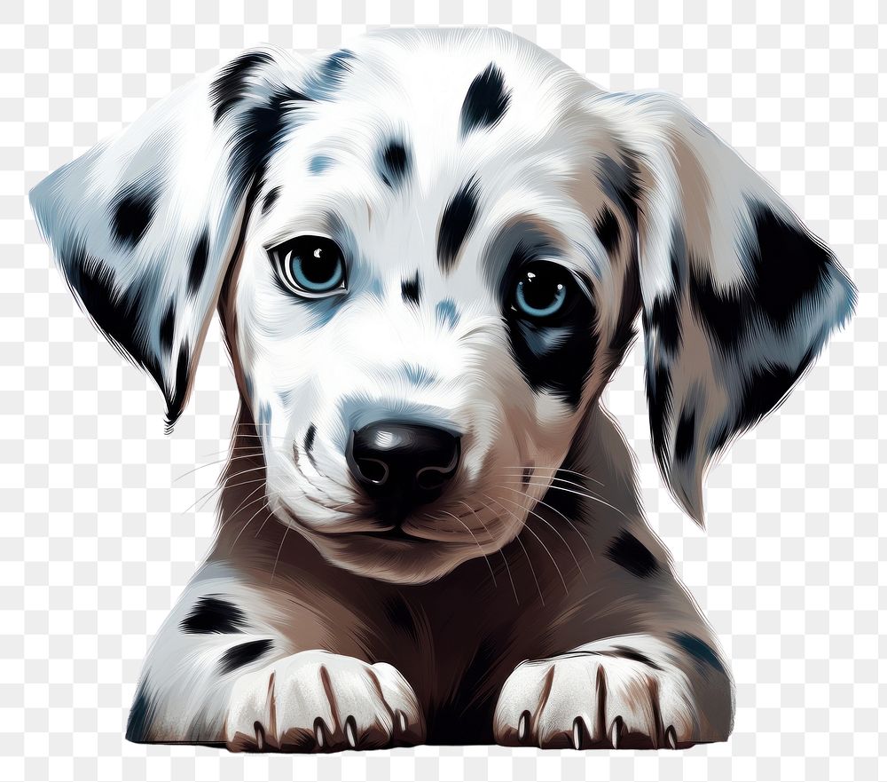 PNG  Cute baby dalmatien puppy animal mammal pet. AI generated Image by rawpixel.