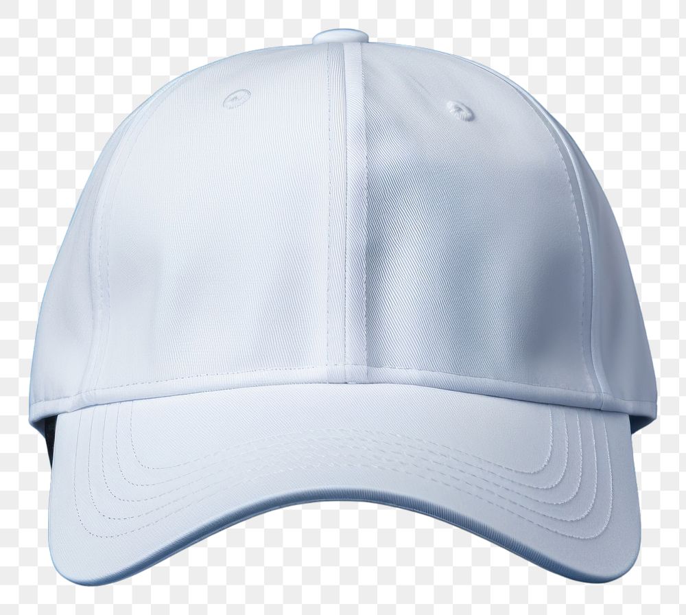 PNG White blank cap mockup blue drinkware headgear.