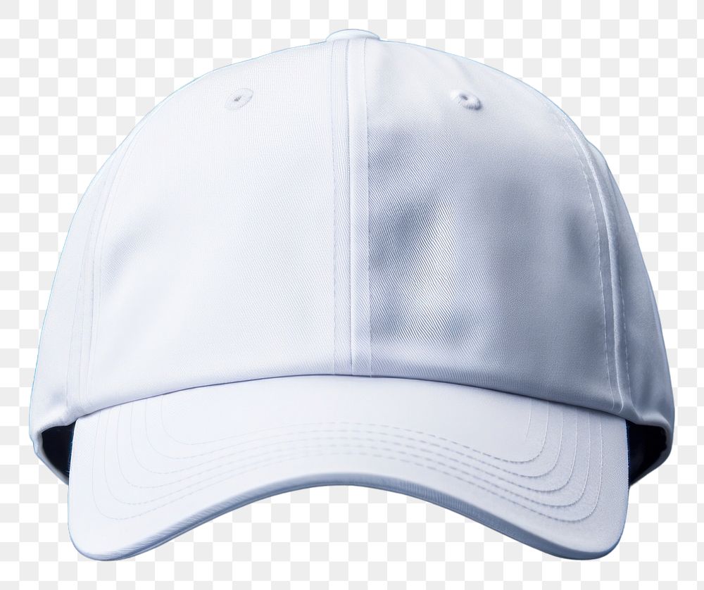 PNG White blank cap mockup blue headgear headwear.