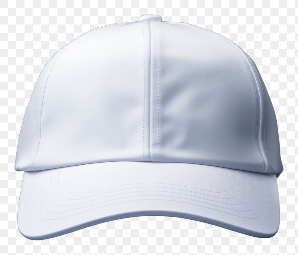 PNG White blank cap mockup blue headwear headgear.
