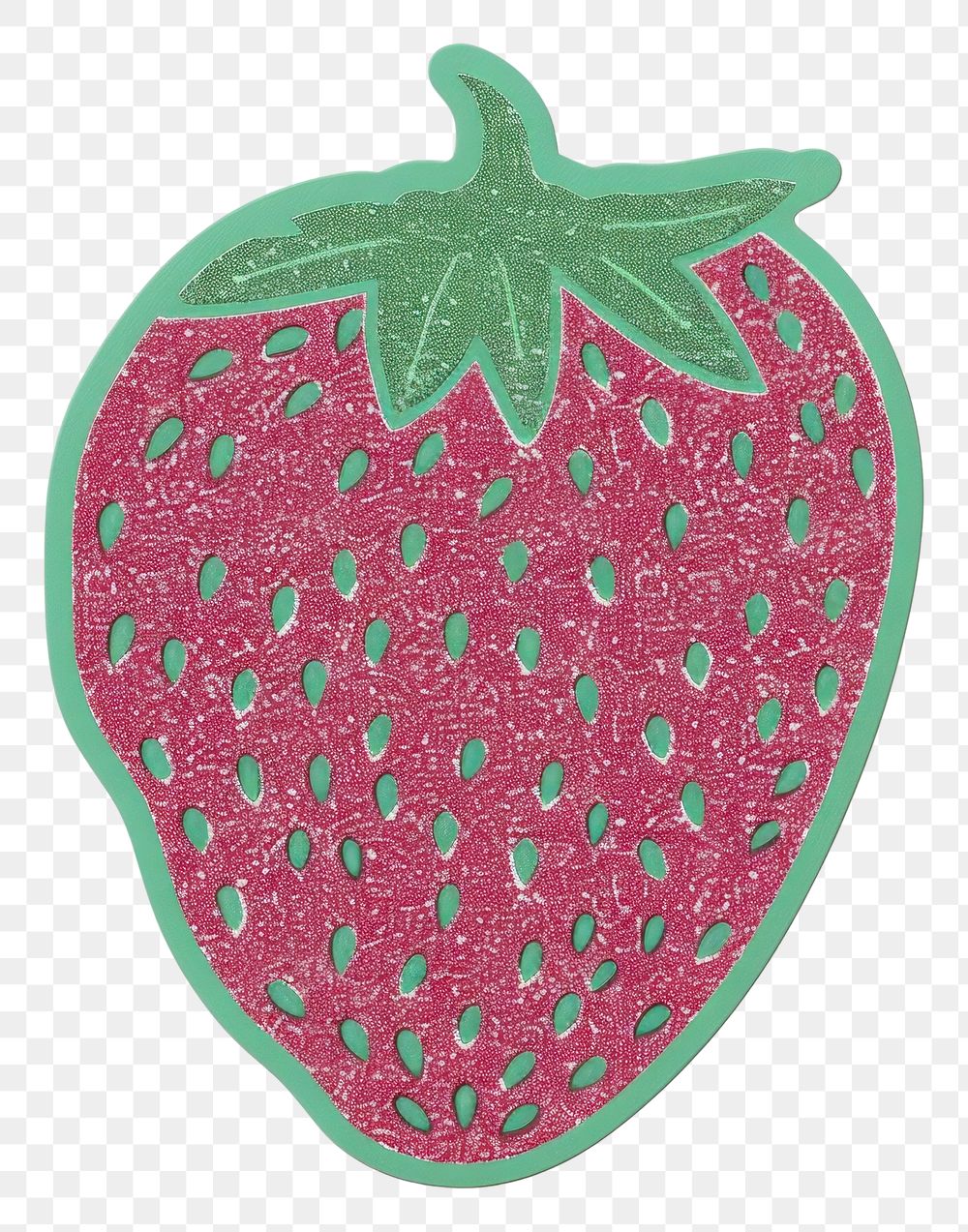 PNG  Berry strawberry pattern fruit. AI generated Image by rawpixel.