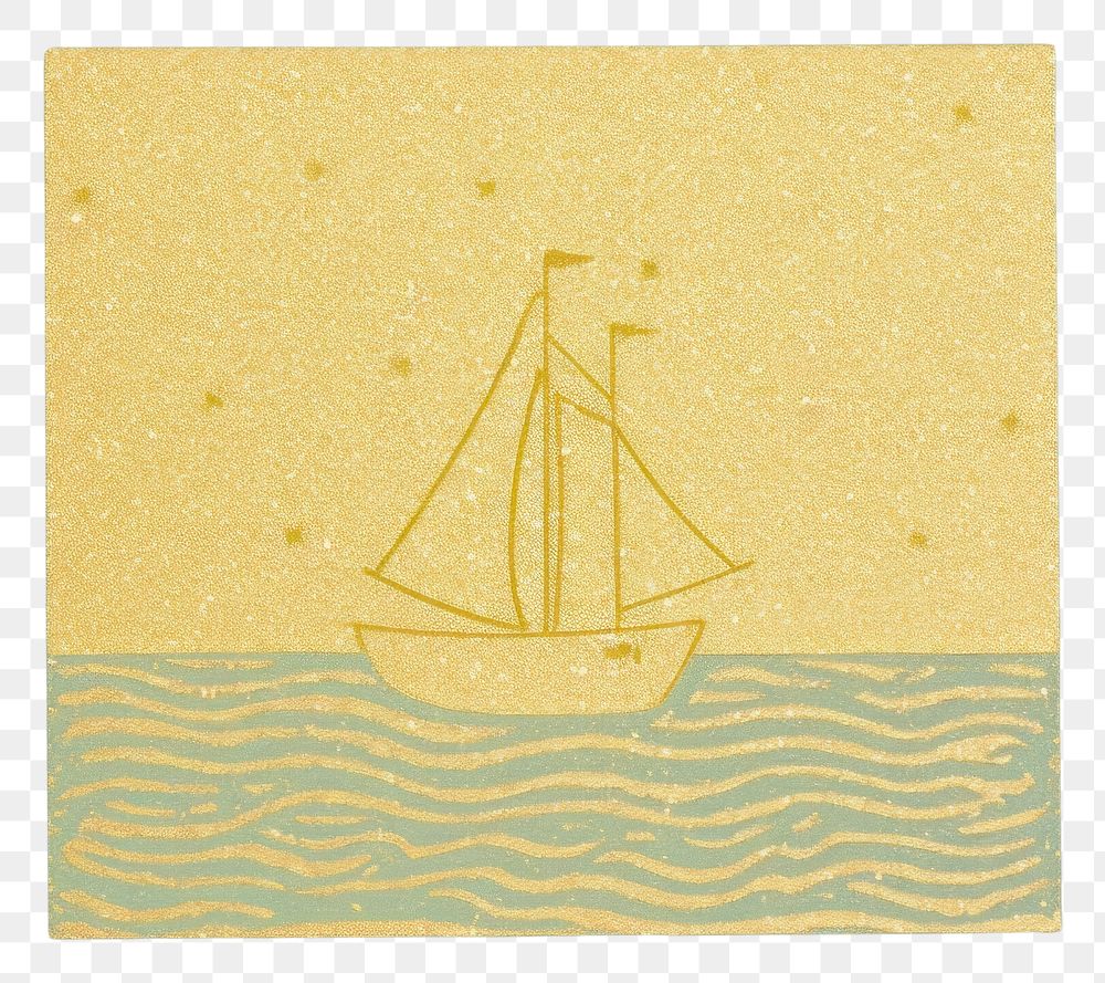 PNG  Sailling boat sailboat vehicle paper. AI generated Image by rawpixel.