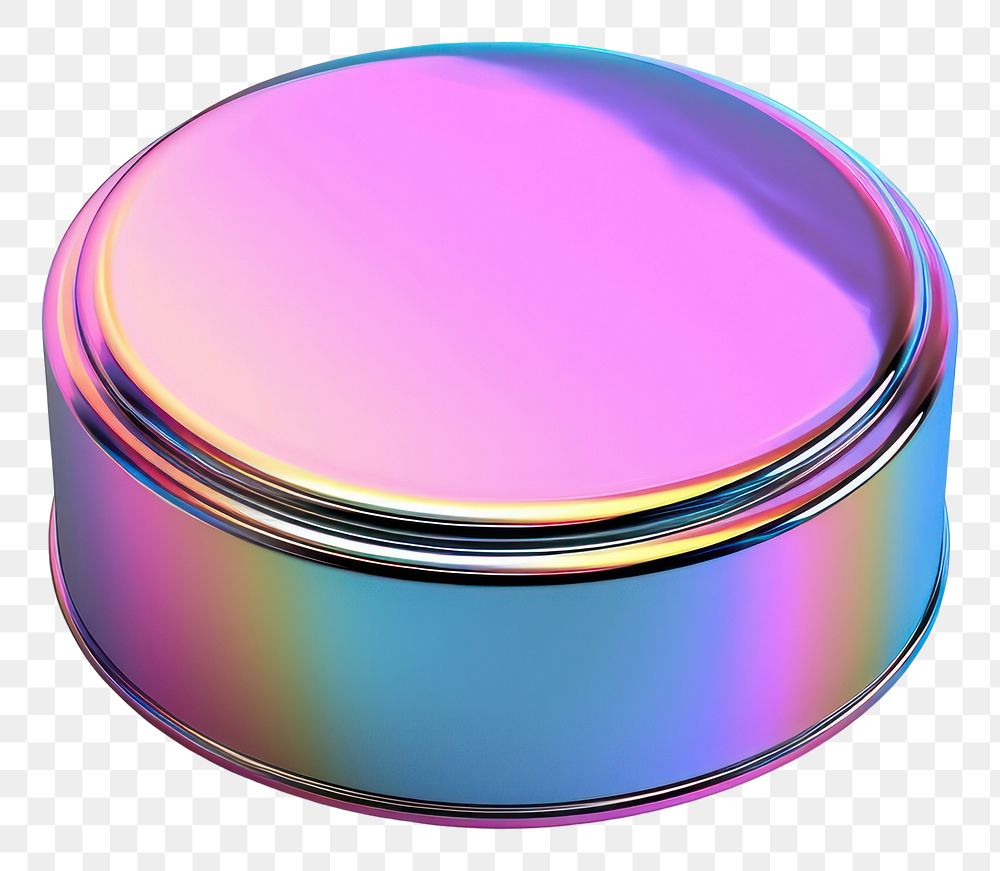 PNG  Research icon iridescent purple metal tin.