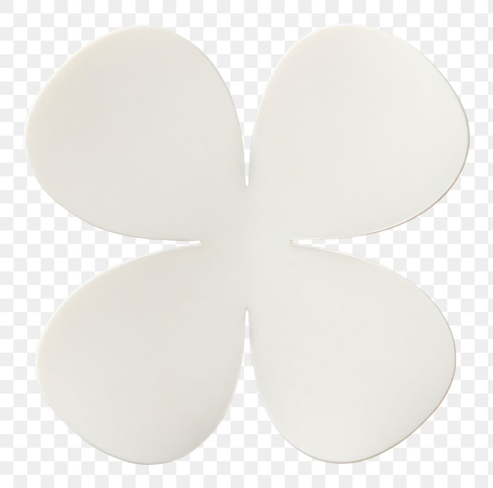 PNG Badge sticker trefoil shape mockup white white background simplicity.