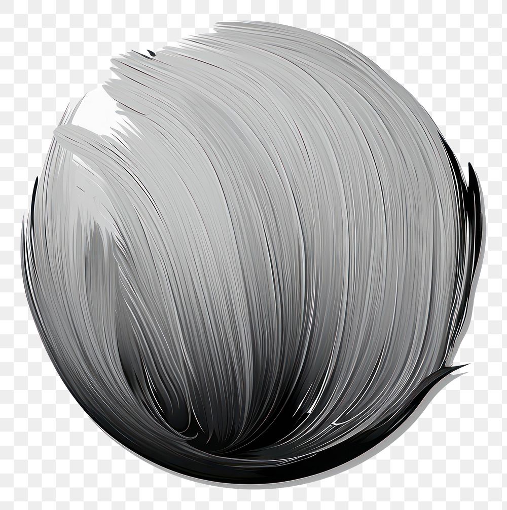 PNG Gray flat paint brush stroke sketch photo white background.