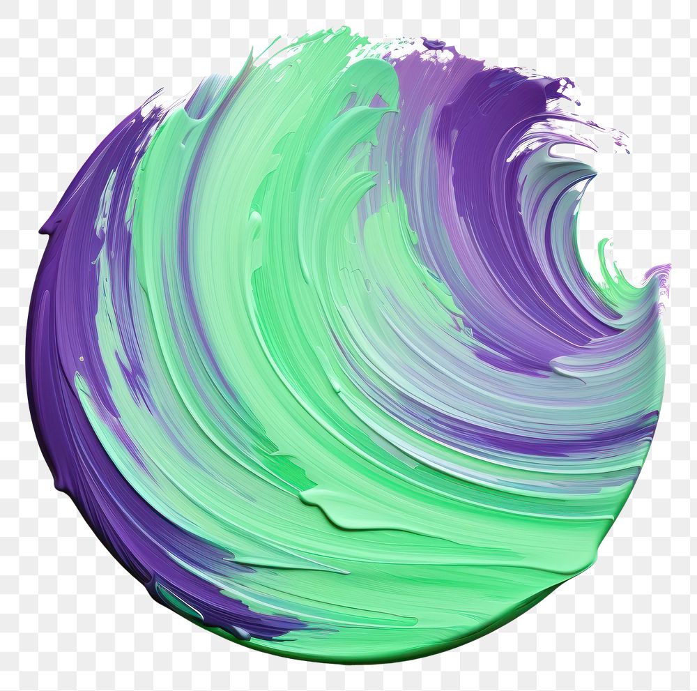 PNG Green and violet flat paint brush stroke purple shape white background.