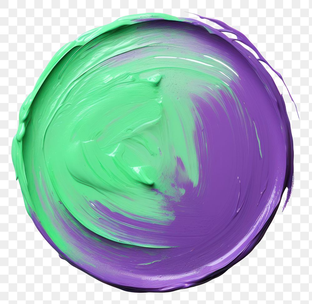 PNG Green and violet flat paint brush stroke purple shape white background.