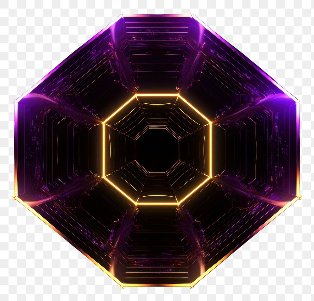 PNG  Hexagon purple light technology.