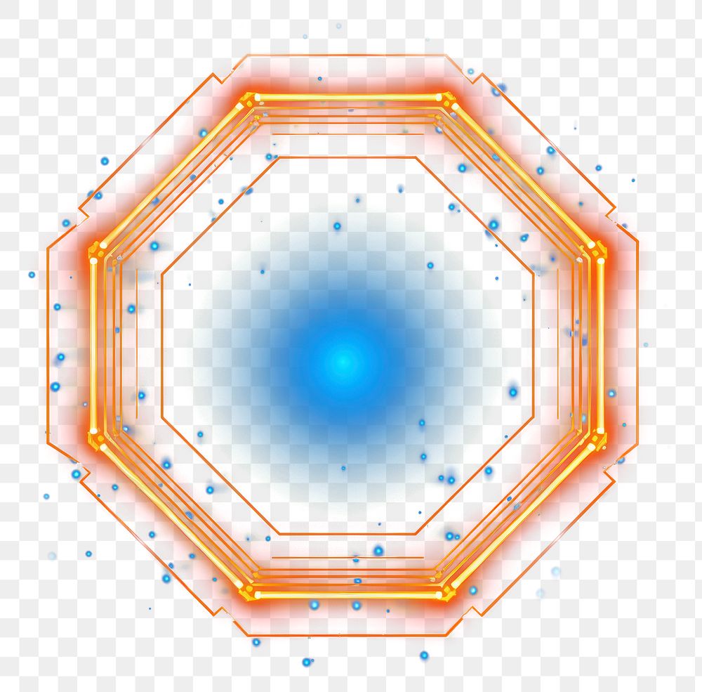 PNG  Hexagon frame light backgrounds technology.