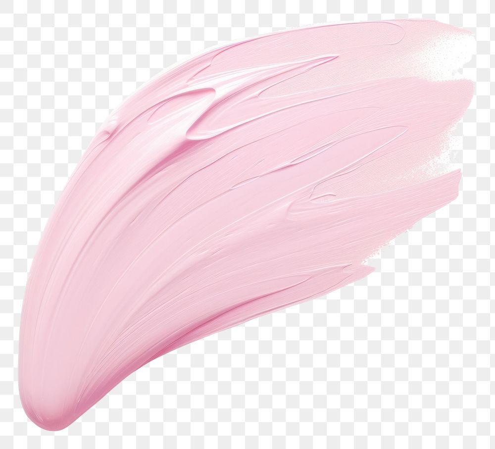 PNG Pastel pink white flat paint brush stroke petal white background fragility.