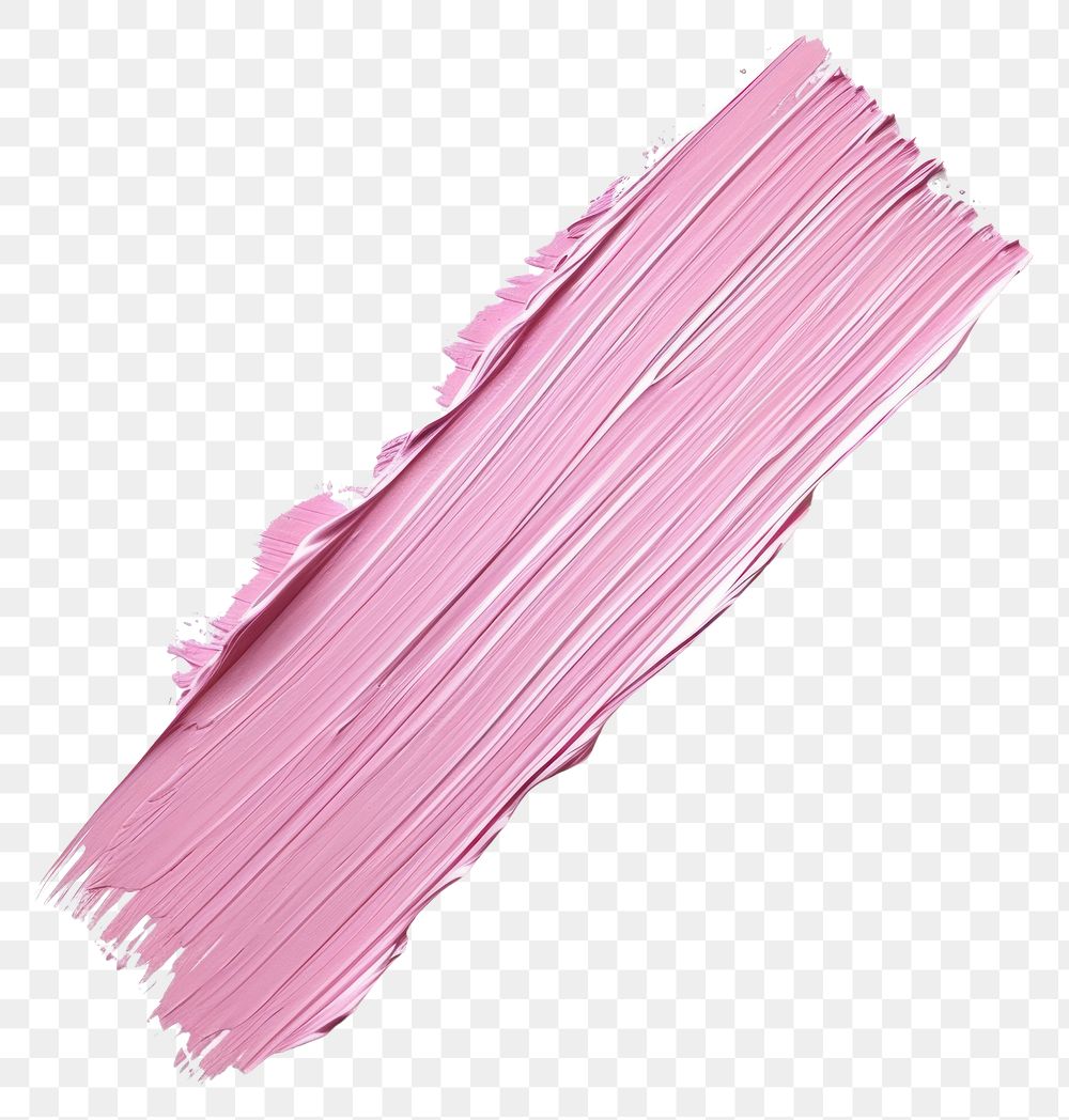 PNG Pastel pink flat paint brush stroke paper white background magenta.