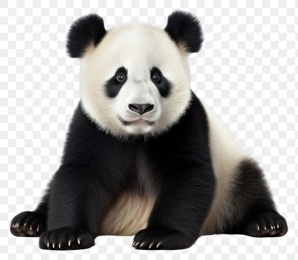 PNG  Panda wildlife mammal animal.